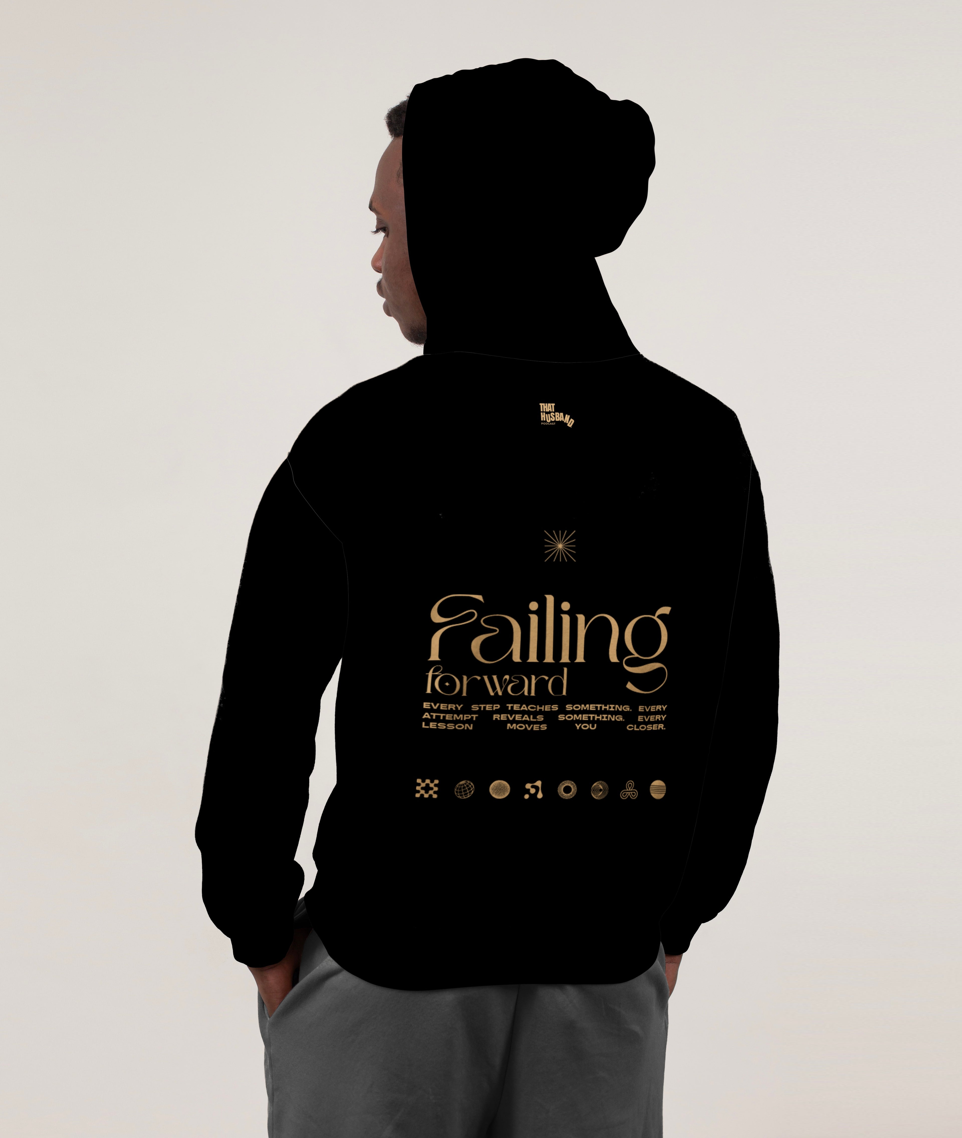 Black Failing Forward hoodie