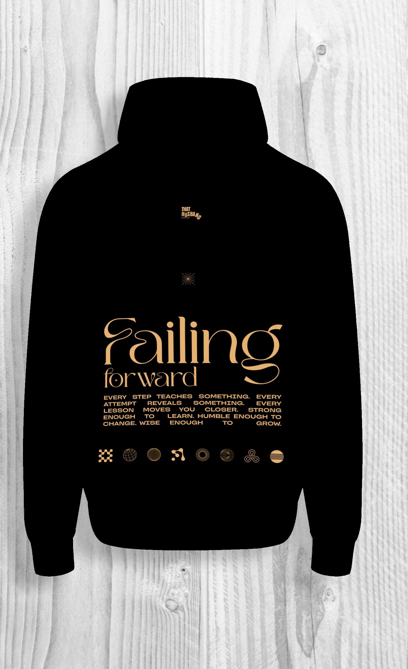 Black Failing Forward hoodie